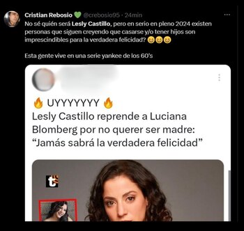 Lesly Castillo recibe críticas en