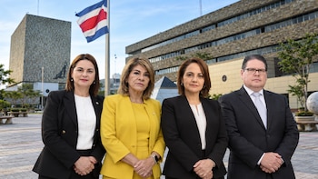 Damaris Vargas, Patricia Solano, Patricia Vargas y Gerardo Rubén Alfaro son los cuatro magistrados que aspiran a ocupar la Presidencia de la Corte Suprema de Justicia de Costa Rica. (Imagen ilustrativa Infobae)