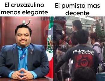 La Memequina del Cruz Azul