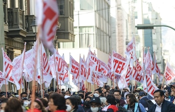Castro explicó que la protesta fue acordada por el gremio y cuenta con el respaldo de los docentes a nivel nacional.