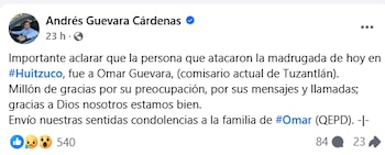 El diputado Local Andrés Guevara