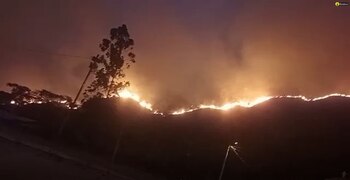 Incendio forestal en Cajamarca arrasa