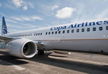Foto de archivo de un avión de la panameña Copa Airlines