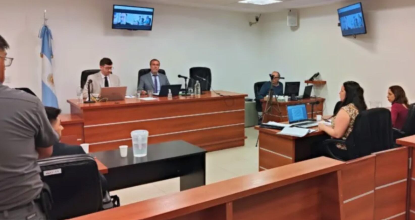 La sala de audiencias donde se llevó a cabo el juicio por asesinato en Neuquén (LMNeuquén)