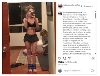 Juliana Oxenford responde a críticas