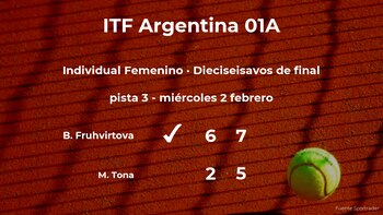 La tenista Brenda Fruhvirtova consigue clasificarse para los octavos de final a costa de Miriana Tona