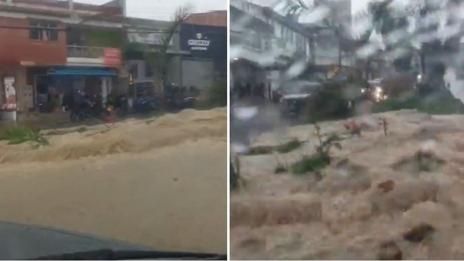 Bajo el agua amaneció Fusagasugá este jueves debido a las intensas lluvias: imágenes de las inundaciones