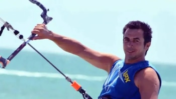 Alejandro Aznar practicaba kitesurf en