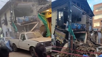 Vecinos de Huancayo en alerta por el derrumbe de una casona histórica