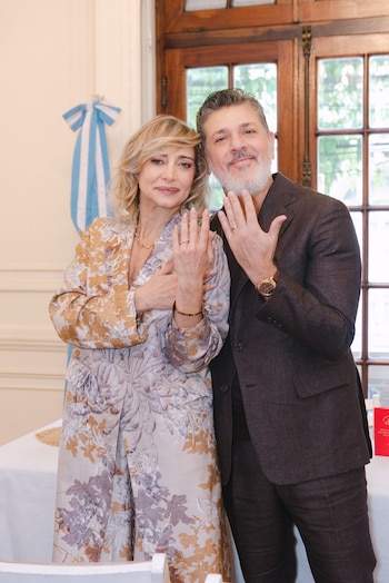 La bailarina Andrea Ghidone y el empresario Pablo Otero se casaron por civil en Buenos Aires