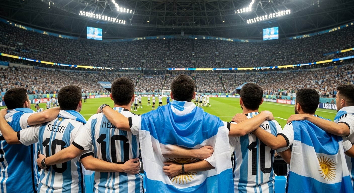 Durante el torneo, la rutina se altera y el fútbol se vuelve un punto de encuentro nacional, suma rituales, canciones y festejos como una forma de identidad compartida (Imagen Ilustrativa Infobae)