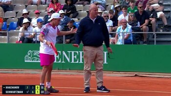 La furiosa discusión de Schwartzman