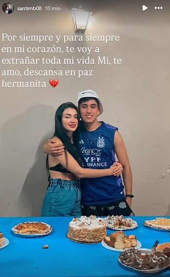 La despedida de su hermano