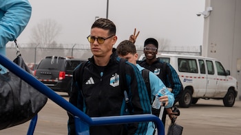 James Rodríguez viajó con el