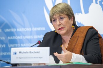 Michelle Bachelet, actual alta comisionada