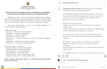 Desde la Embajada de Colombia