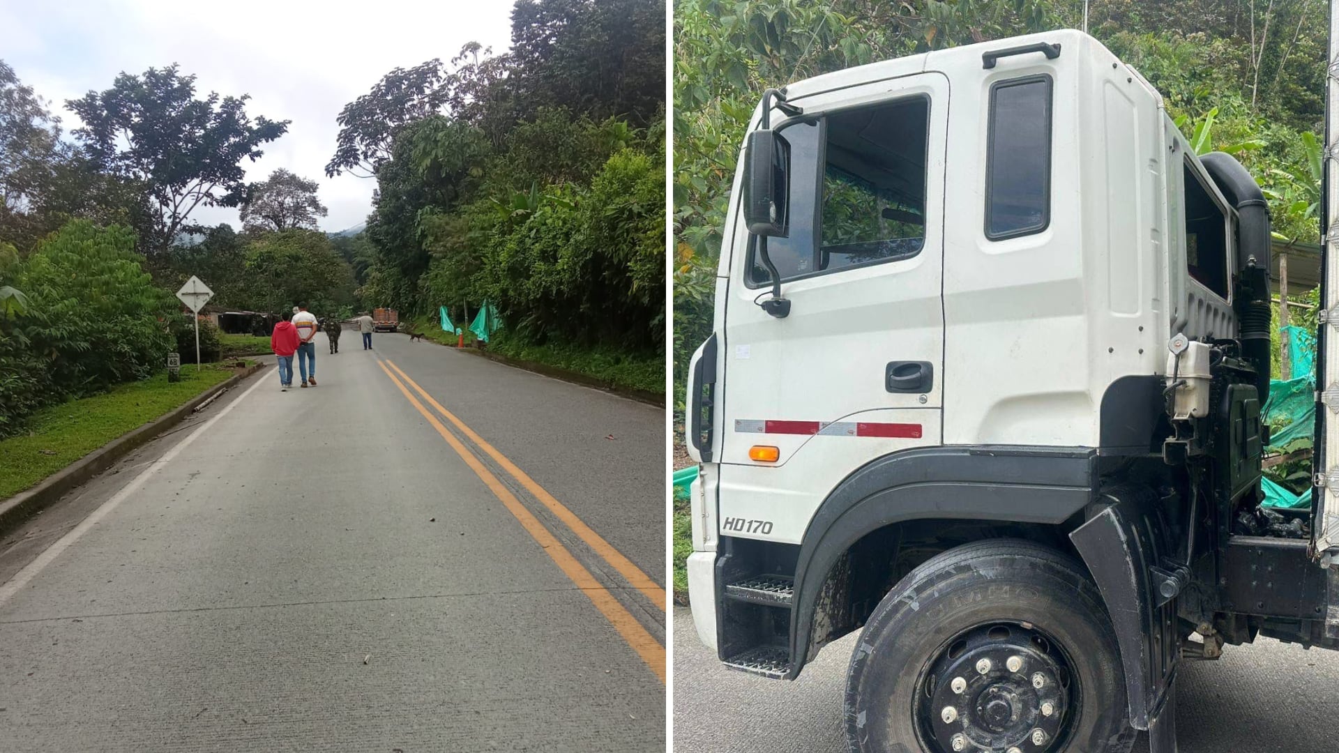 Explosión de moto bomba en vía que comunica a Chocó y Risaralda dejó varias personas heridas - crédito redes sociales/X