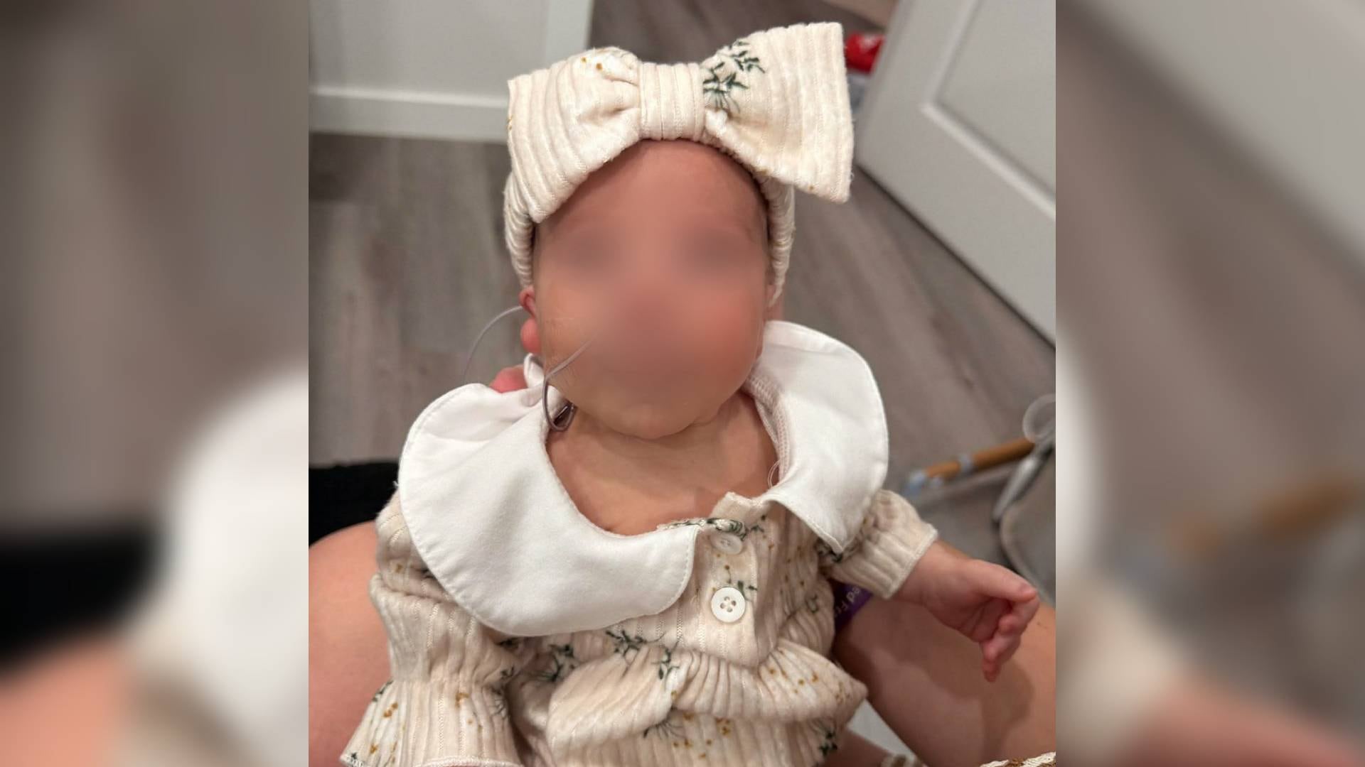 La bebé nació en Louisiana con síndrome de heterotaxia, espina bífida, ausencia de bazo y múltiples defectos en el corazón.