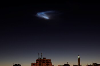 Intento de interceptar un misil