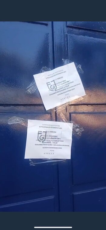 Los sellos fueron puestos por