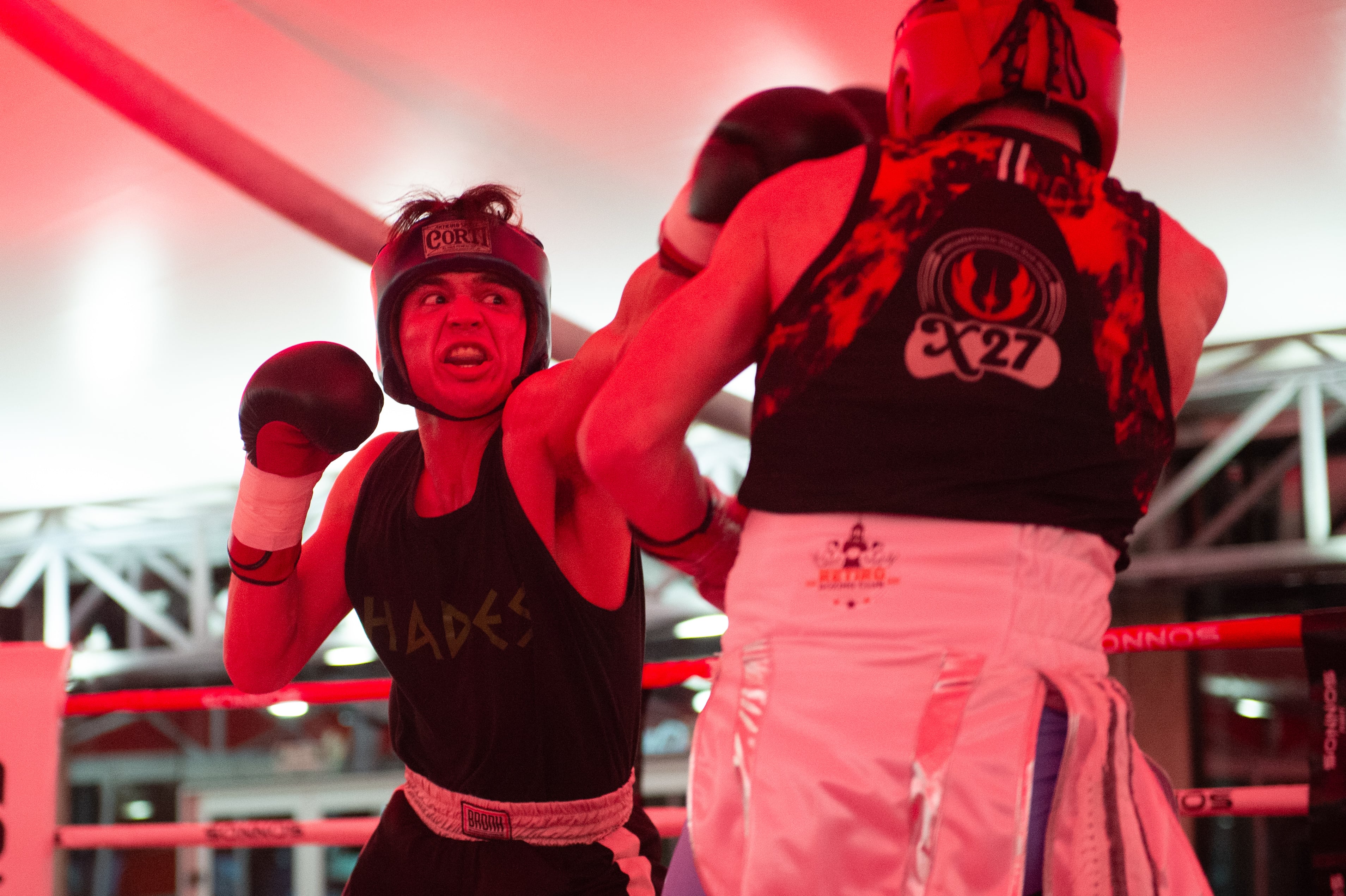 El equipo de peleadores de River Boxing Team se enfrentó a diferentes gimnasios, en varias peleas de exhibición