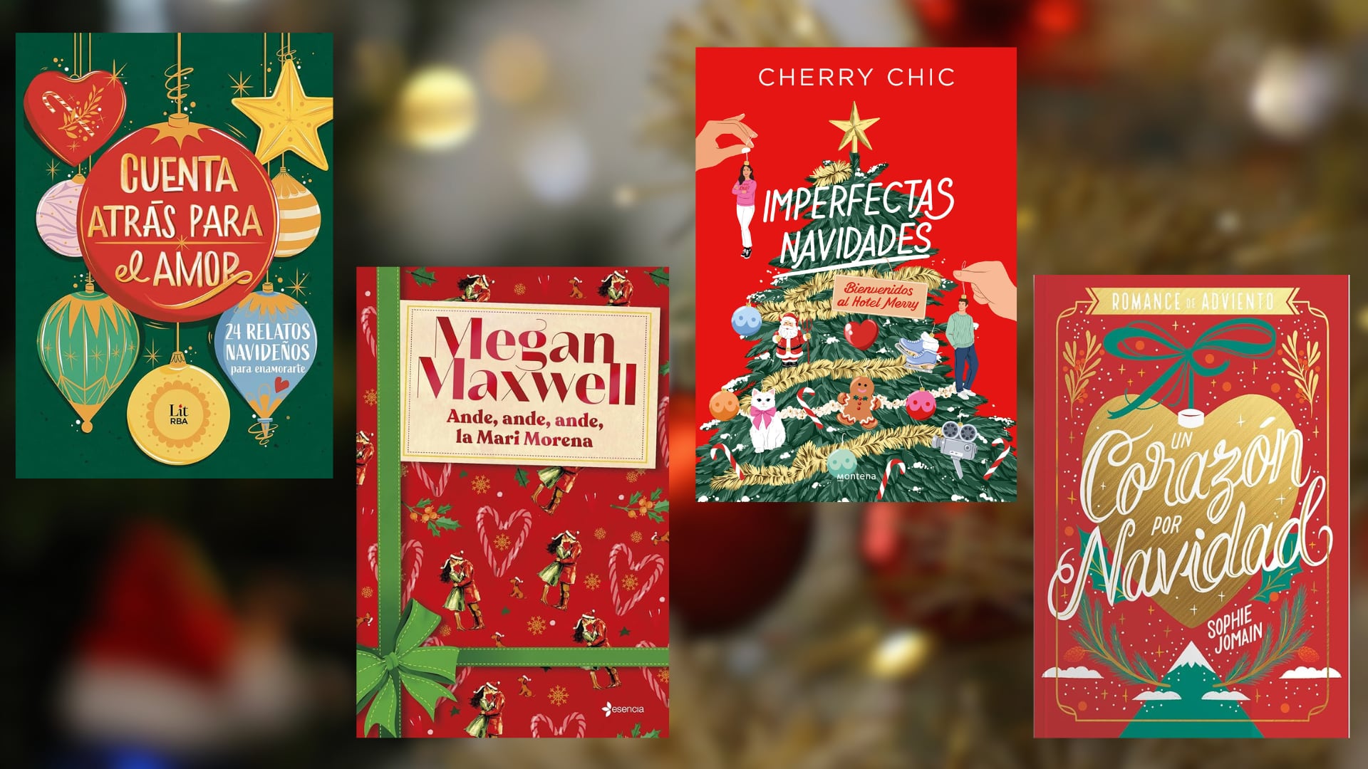 Libros de Navidad 2025, de izquierda a derecha,