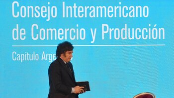 Javier Milei, antes de hablar