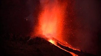 Erupcion de volcan en La Palma