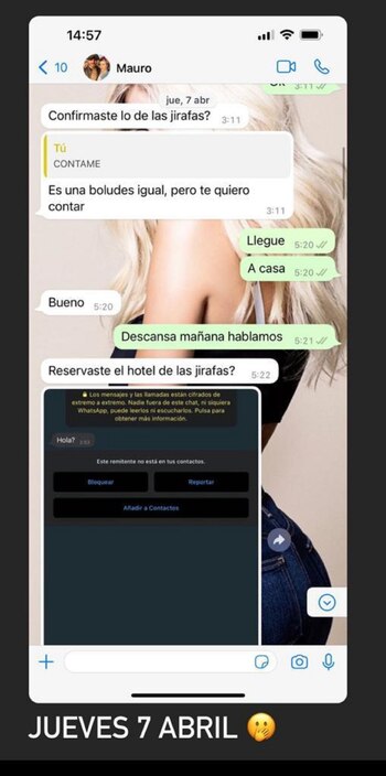 Wanda publicó el mensaje que