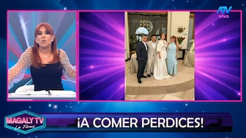 Renzo Costa ya no está soltero: se casó con Thalía Alva y Magaly revela cuándo será la boda religiosa. Captura: Magaly TV La Firme.
