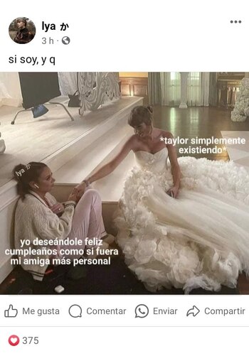 Deseando feliz cumpleaños a Taylor