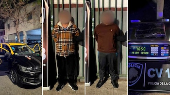 La Policía de la Ciudad detuvo a dos delincuentes que viajaban en un taxi trucho con más de un kilo de cocaína