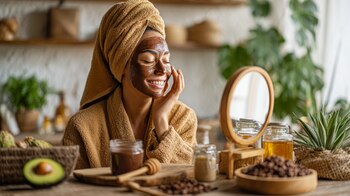 La mascarilla facial de cacao