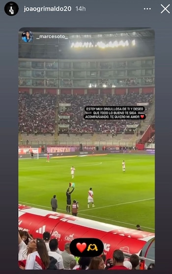 Joao Grimaldo recibió el apoyo