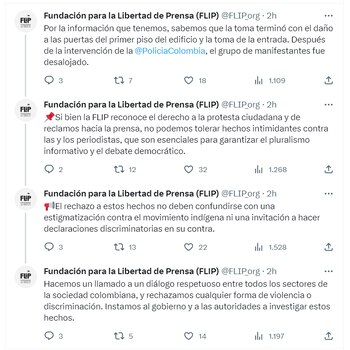 La FLIP expresó su rechazo