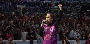 La aspirante a la presidencia