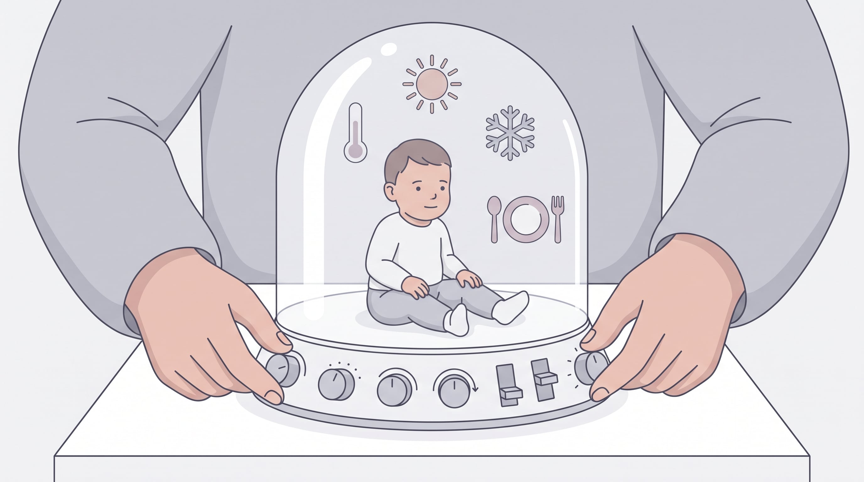 La crianza actual, según Gerchunoff, no solo busca proteger al bebé, sino optimizarlo mediante un mundo filtrado y controlado. (Imagen Ilustrativa Infobae)
