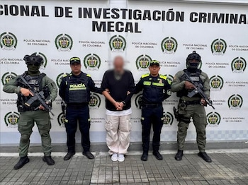 Capturado en Cali alias El Español, cabecilla financiero de organización de estafas a gran escala: tenía circular roja por Interpol - créito Policía Nacional/Dijín