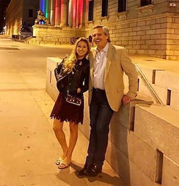 Alberto Fernandez con Fabiola Yañez