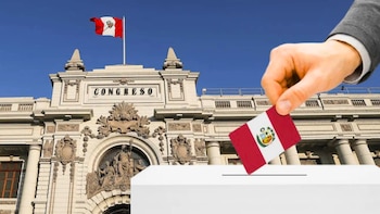 Proyección del Instituto Aklla: cinco partidos dominarían Diputados y Senado en 2026. (Foto composición: Infobae Perú/Agencia Andina)