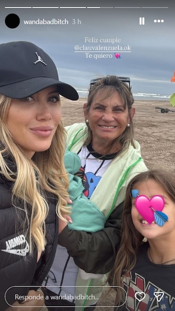El mensaje de cumpleaños de Wanda Nara a Claudia Valenzuela generó especulaciones y reacciones en redes sociales