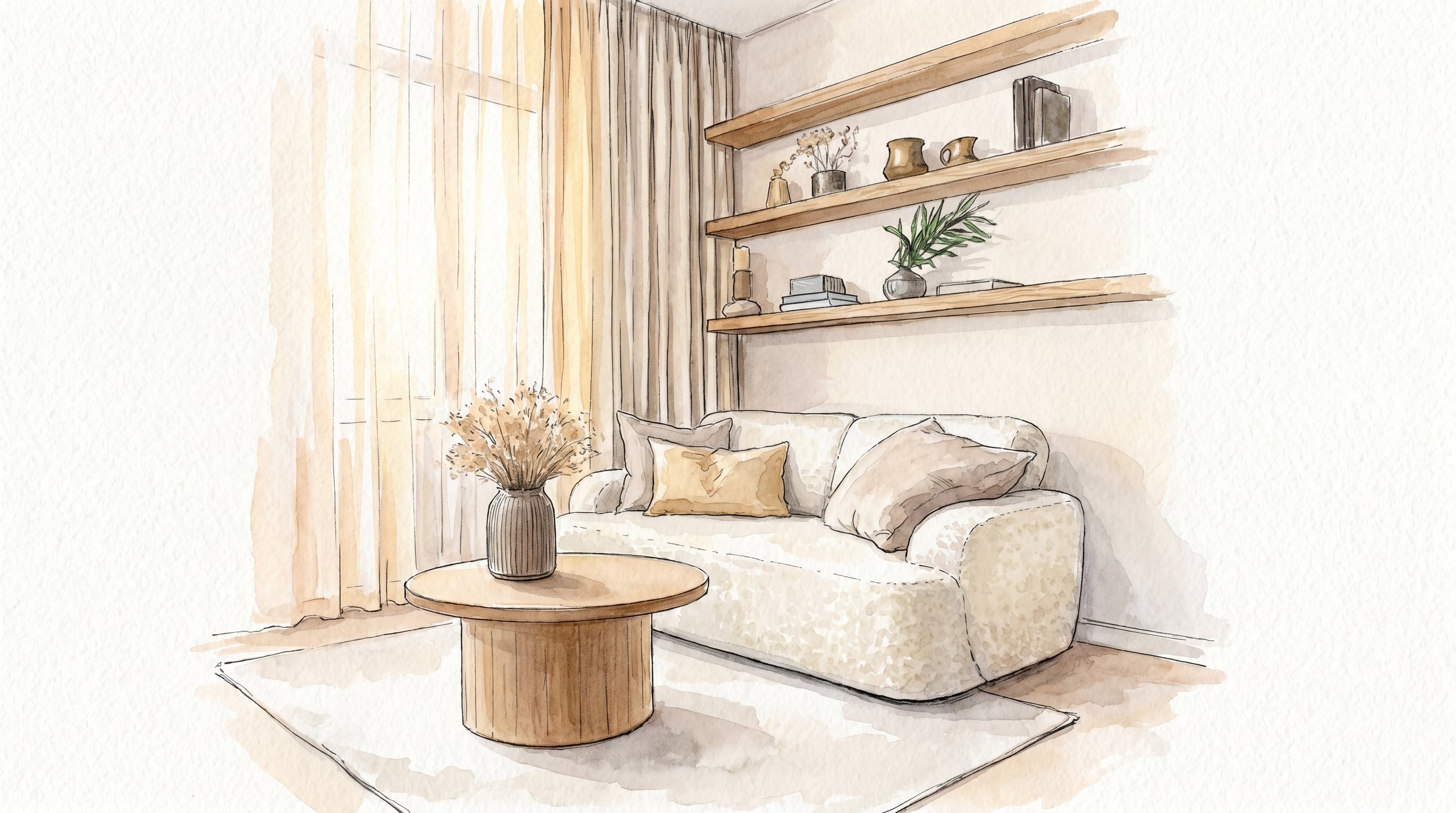 El diseño funcional y minimalista transforma las salas pequeñas en espacios modernos y acogedores. (Imagen Ilustrativa Infobae)