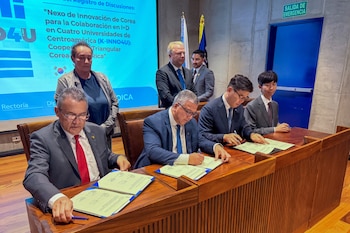 La UCR y la Agencia de Cooperación Internacional de Corea firmaron un acuerdo por USD 5 millones para desarrollar proyectos de innovación entre 2026 y 2031. Crédito: UCR