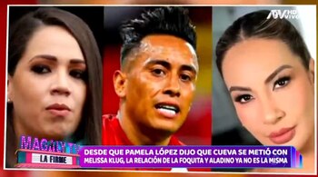 Jefferson Farfán saca a Christian Cueva de su lista de engreídos tras rumores de relación con Melissa Klug. (Captura: Magaly TV La Firme)