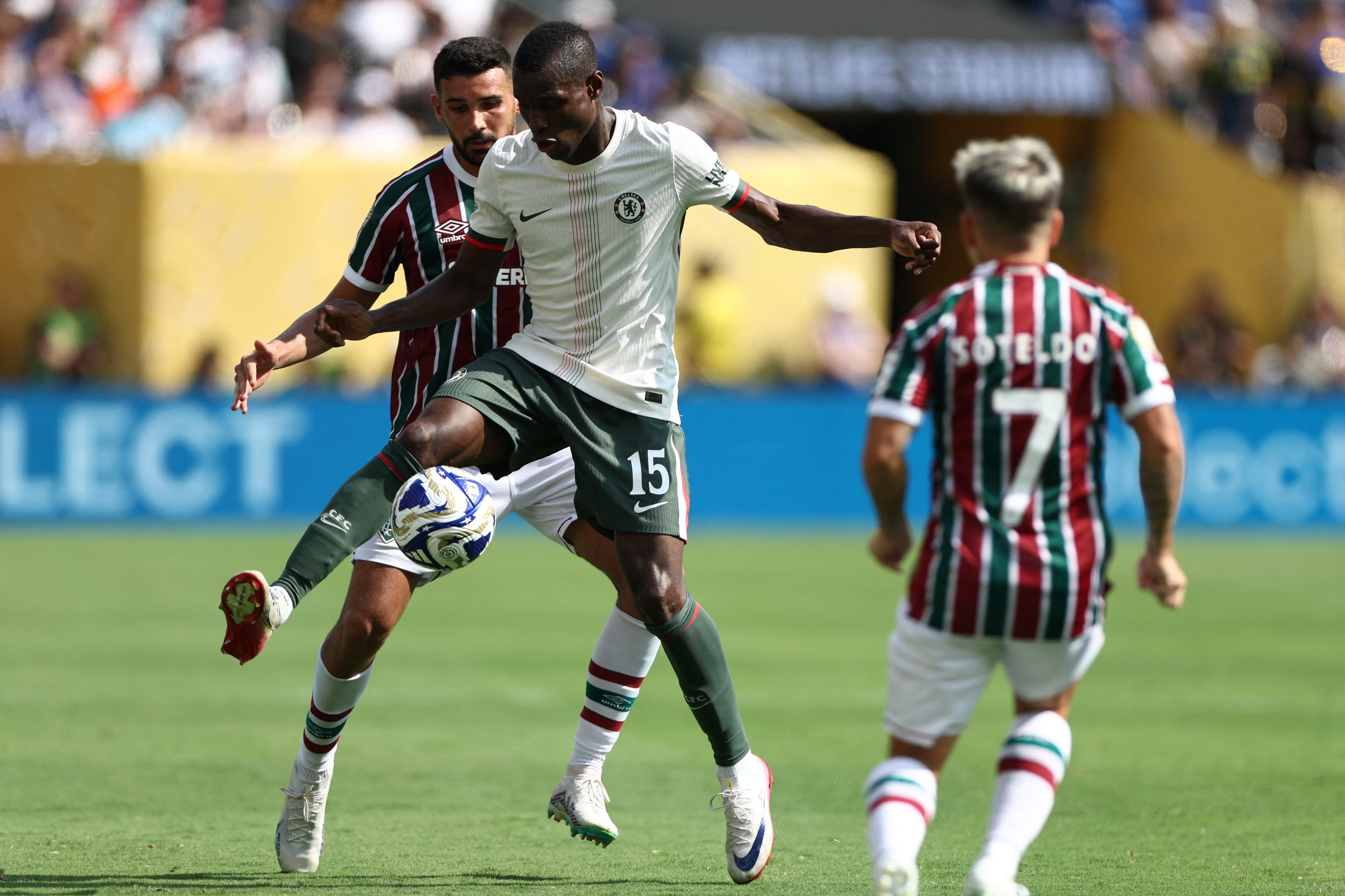 Nicolás Jackson es una de las grandes figuras del Chelsea en el Mundial de Clubes, junto a Cole Palmer-crédito Franck Fife/AFP