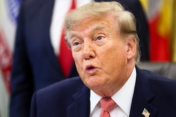 Fotografía del presidente de EE.UU., Donald Trump. EFE/EPA/JIM LO SCALZO / POOL