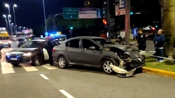 Retiro: se quedó dormido mientras manejaba y generó un choque múltiple en la avenida 9 de Julio