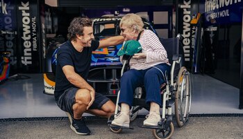 Alonso y Paqui durante su