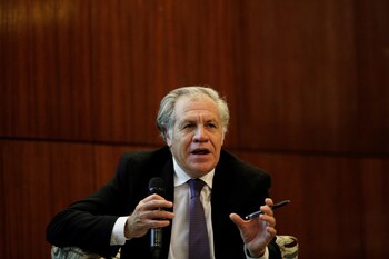 Foto de archivo del secretario general de la Organización de Estados Americanos (OEA), Luis Almagro. EFE/ Bienvenido Velasco