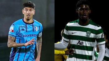 Jean Pierre Rhyner le gana a Víctor Guzmán el duelo de peruanos de la Segunda División de Portugal 2026